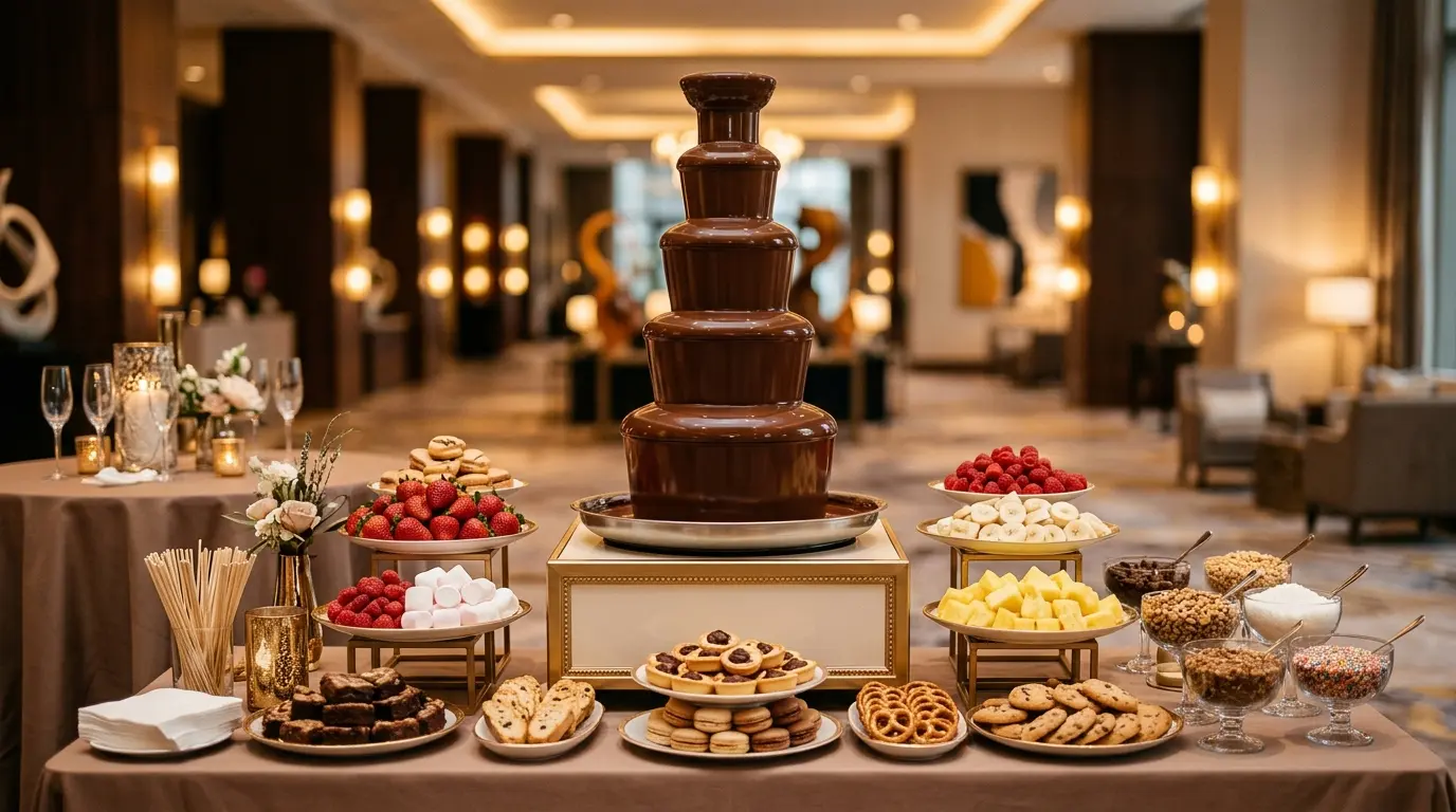 Crafting the Ultimate Commercial Dessert Bar: Integrating Chocolate Fountains